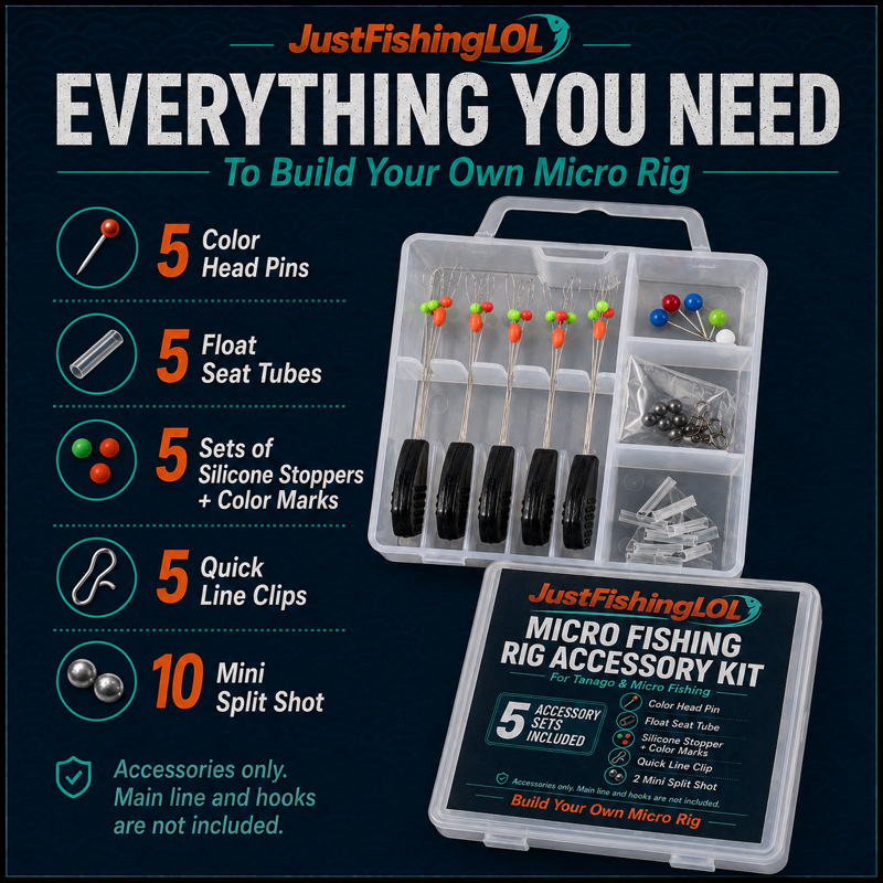 Micro Fishing Rig Accessory Kit - DIY Tanago Setup Components