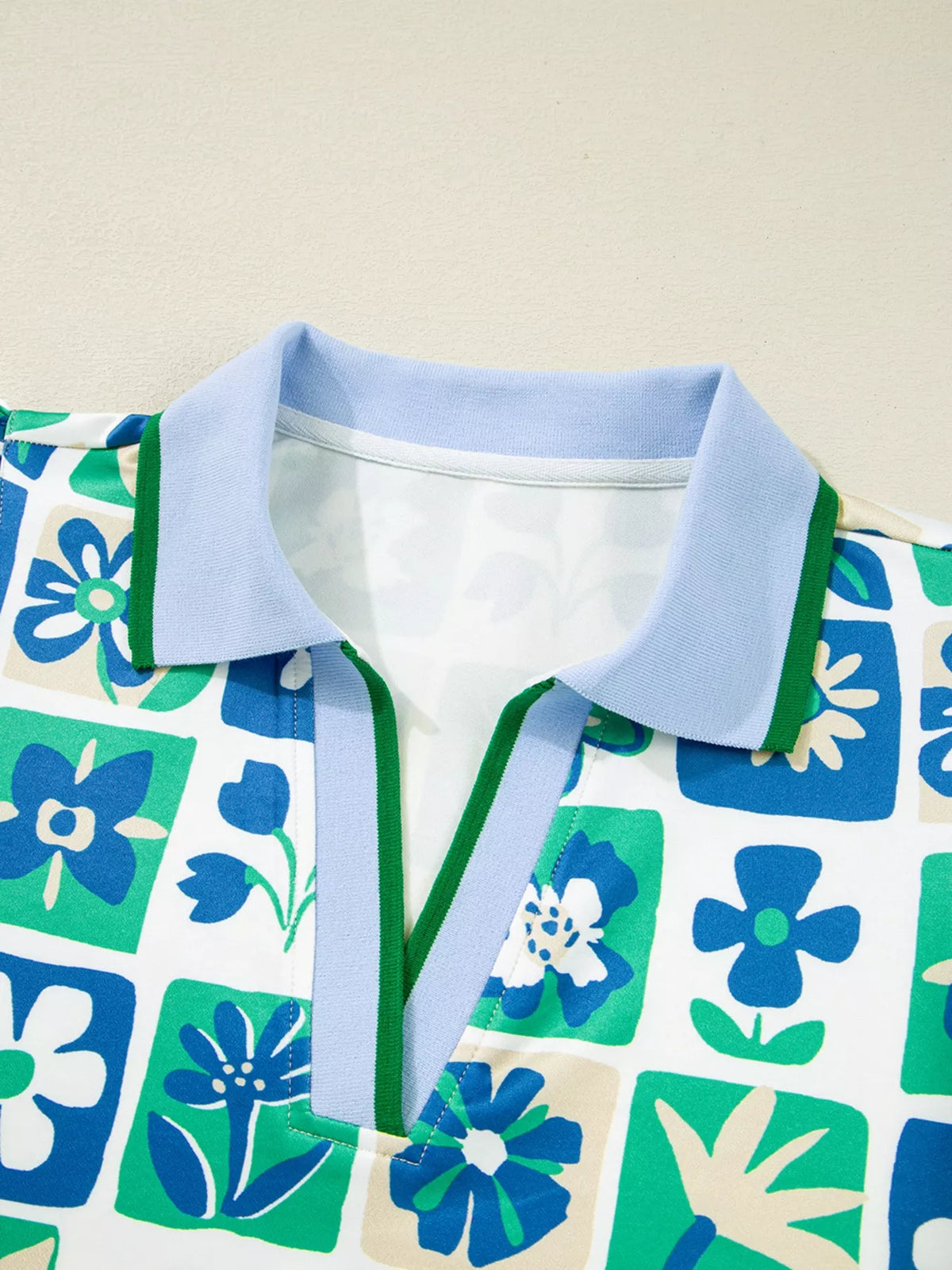 Floral Print Cap Sleeve Blouse