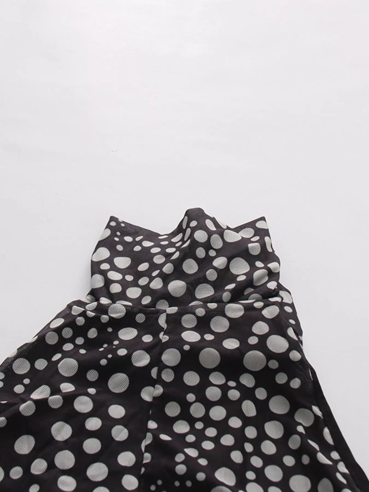 Halter Neck Polka Dot Maxi Dress