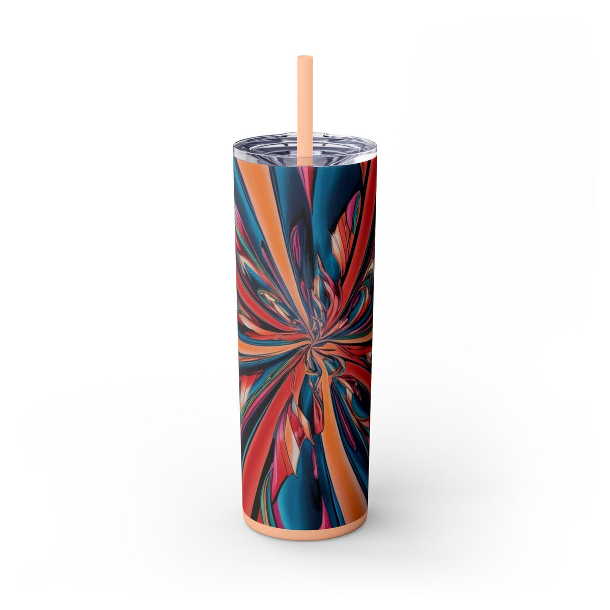 Skinny Tumbler with Straw – 20 oz Stainless Steel Cup