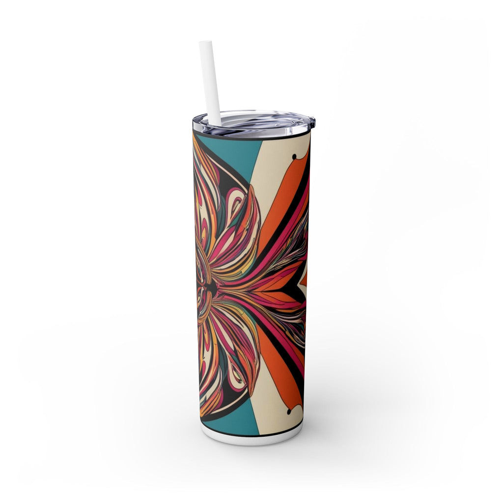 Skinny Tumbler with Straw – 20 oz Stainless Steel Cup