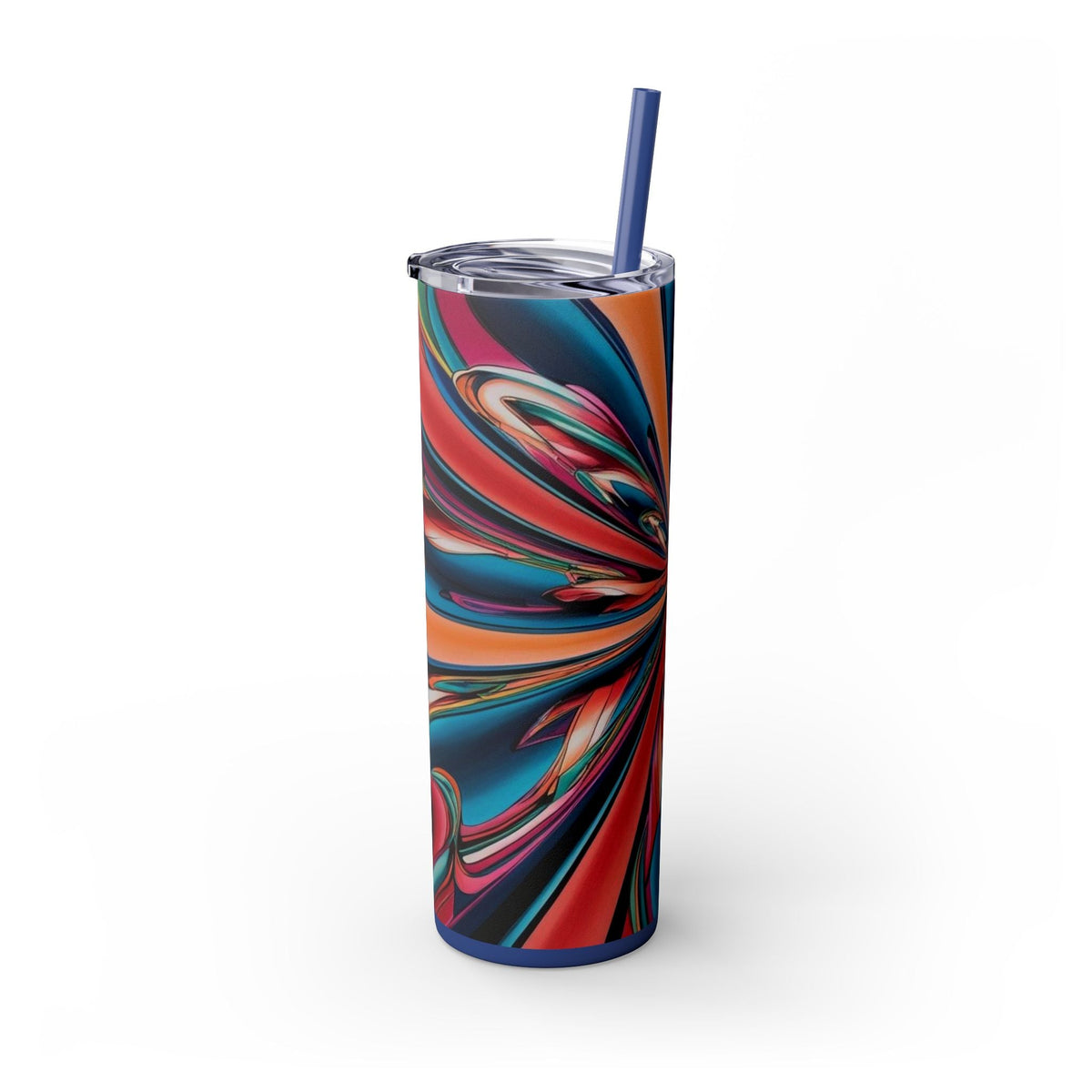 Skinny Tumbler with Straw – 20 oz Stainless Steel Cup