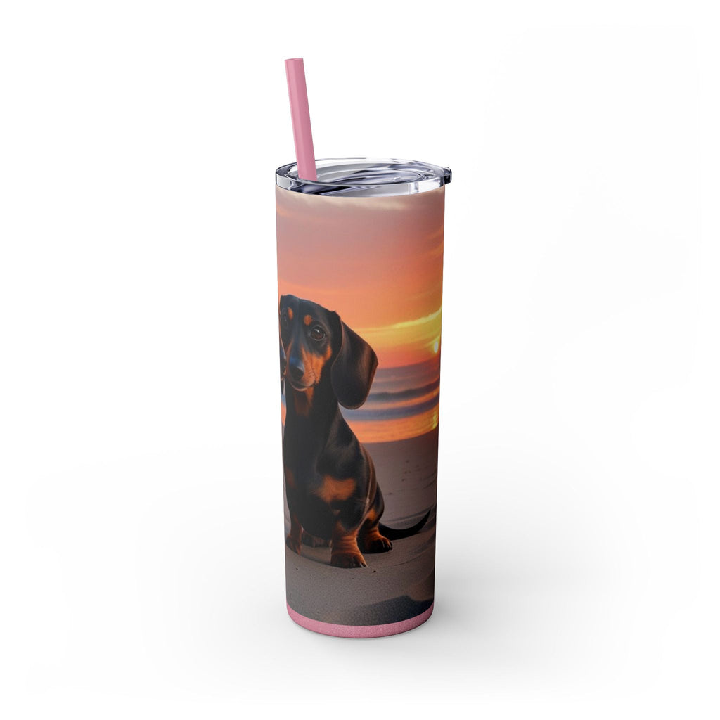 Skinny Tumbler with Straw – 20 oz Stainless Steel Cup