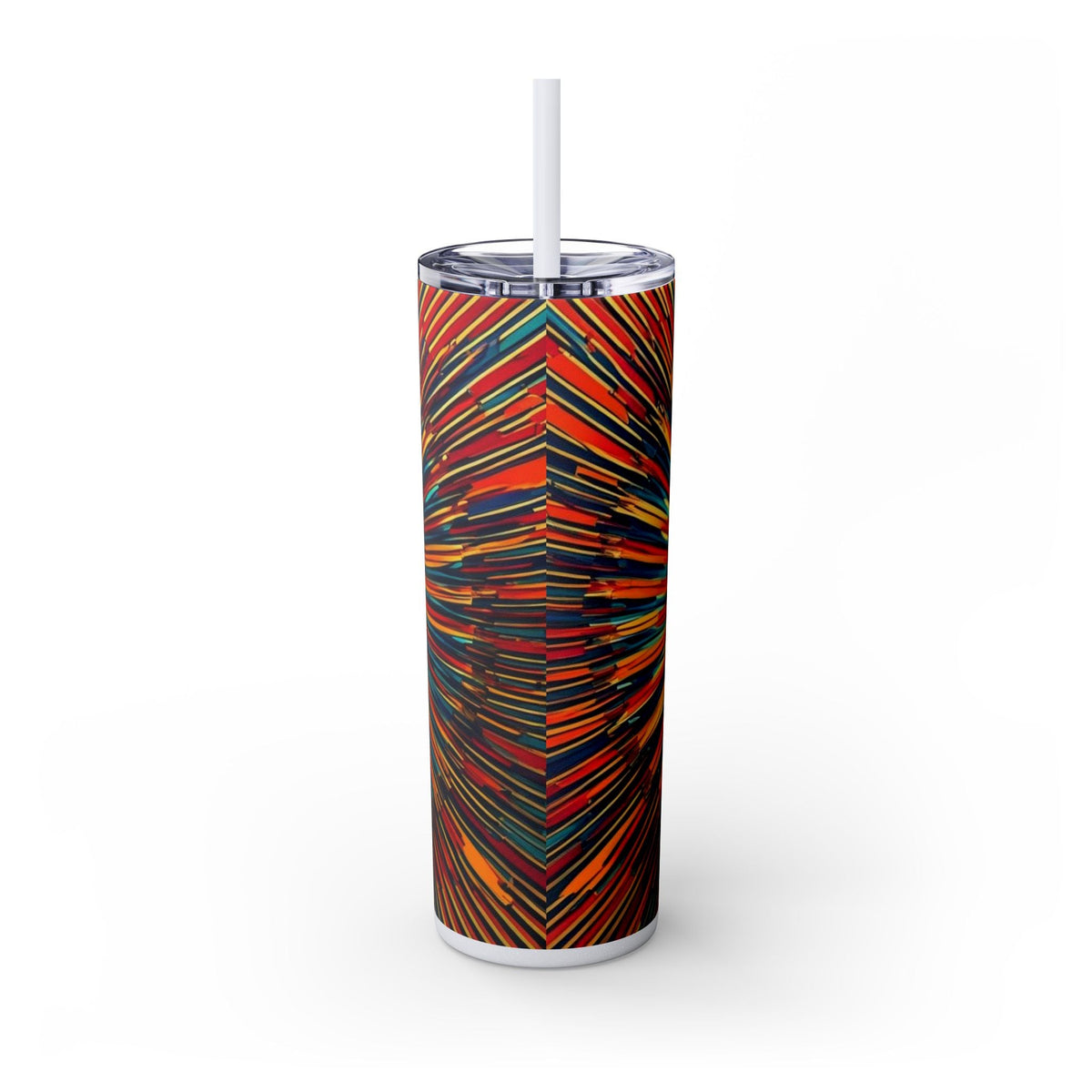 Skinny Tumbler with Straw – 20 oz Stainless Steel Cup