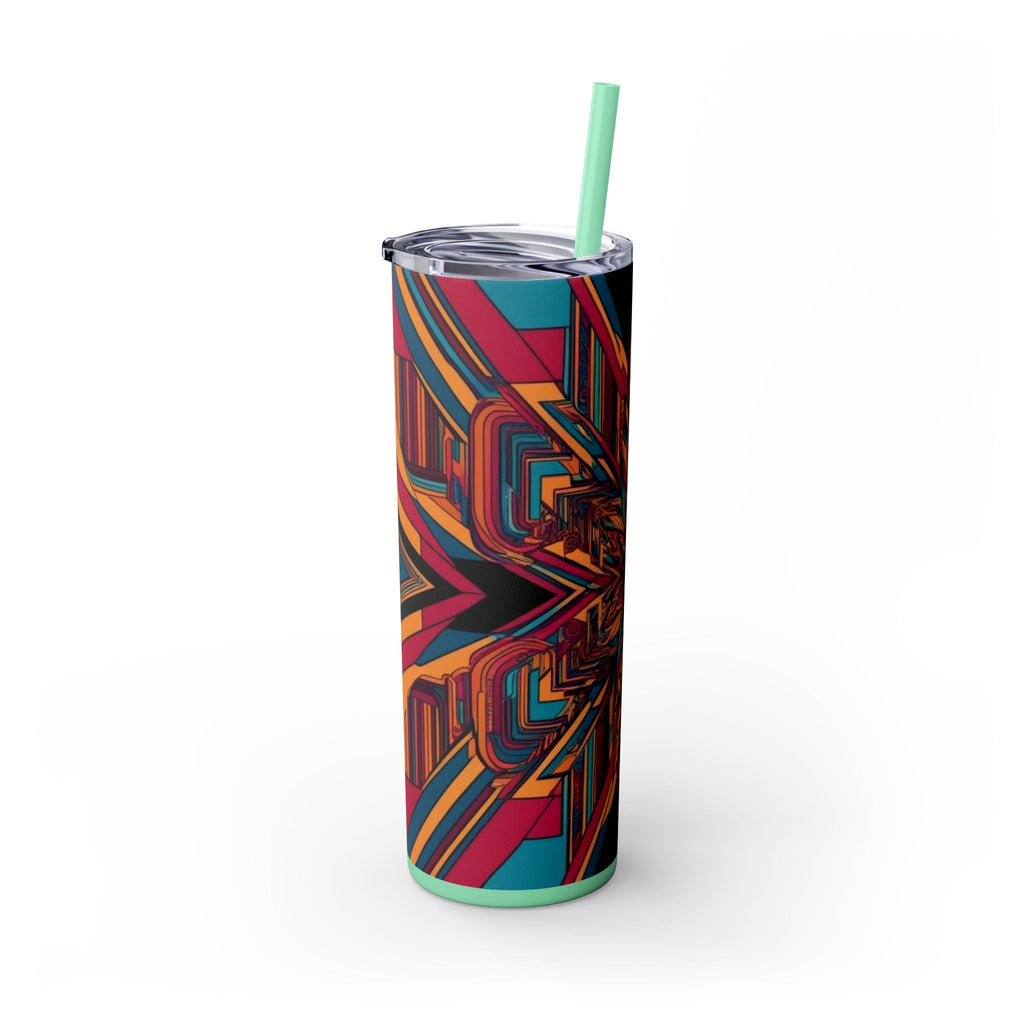 Skinny Tumbler with Straw – 20 oz Stainless Steel Cup
