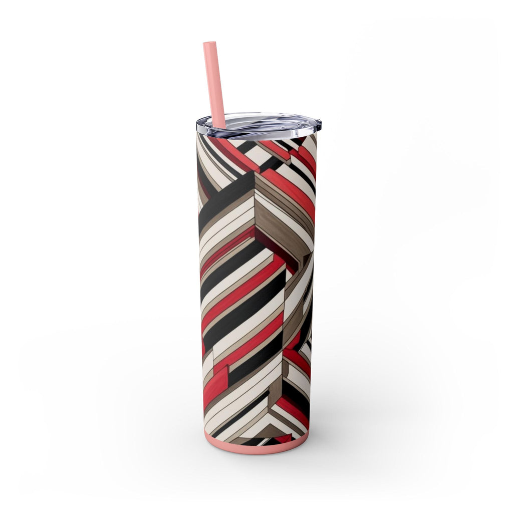 Skinny Tumbler with Straw – 20 oz Stainless Steel Cup