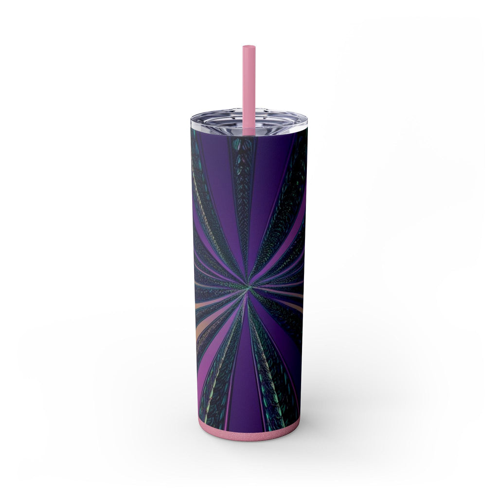 Skinny Tumbler with Straw – 20 oz Stainless Steel Cup