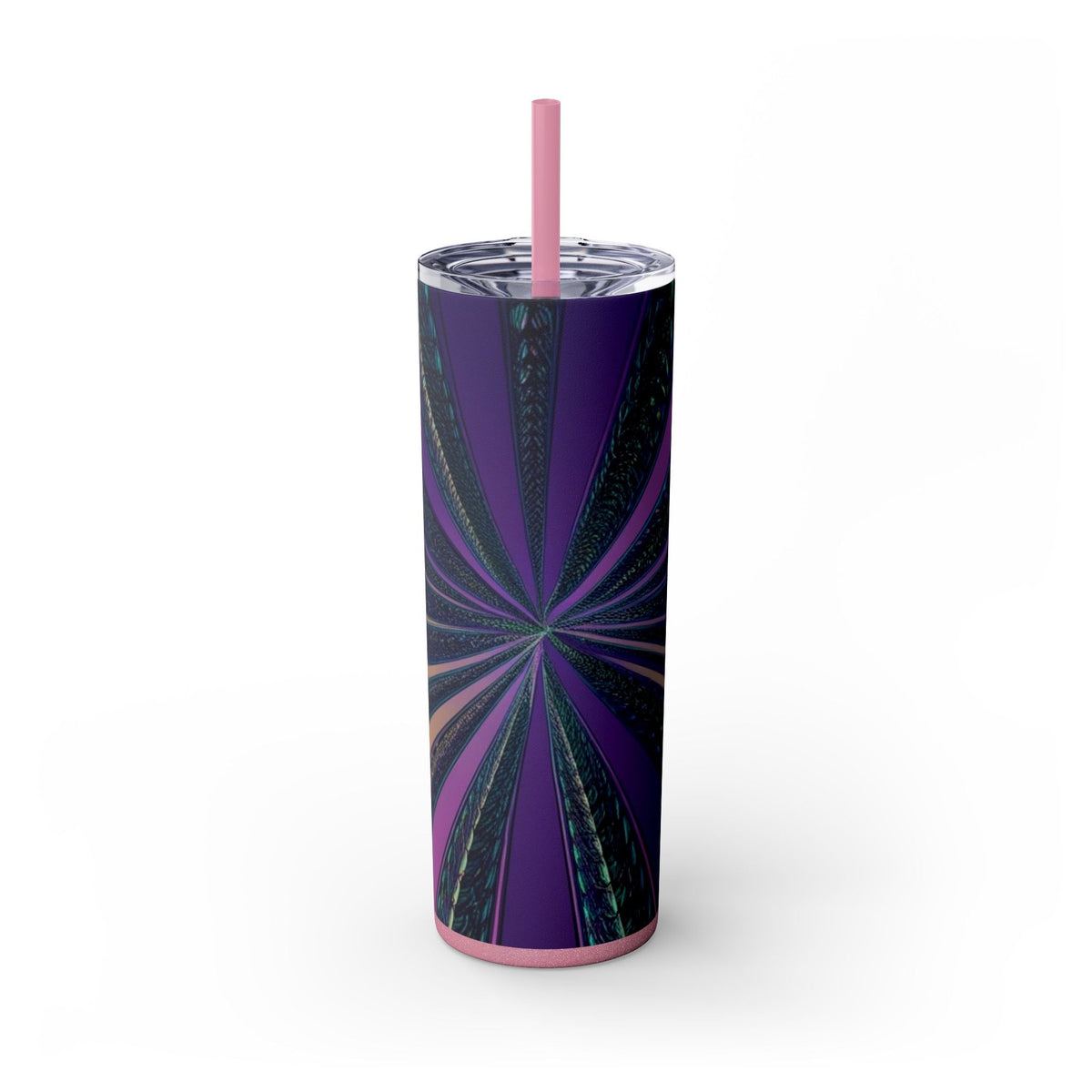 Skinny Tumbler with Straw – 20 oz Stainless Steel Cup