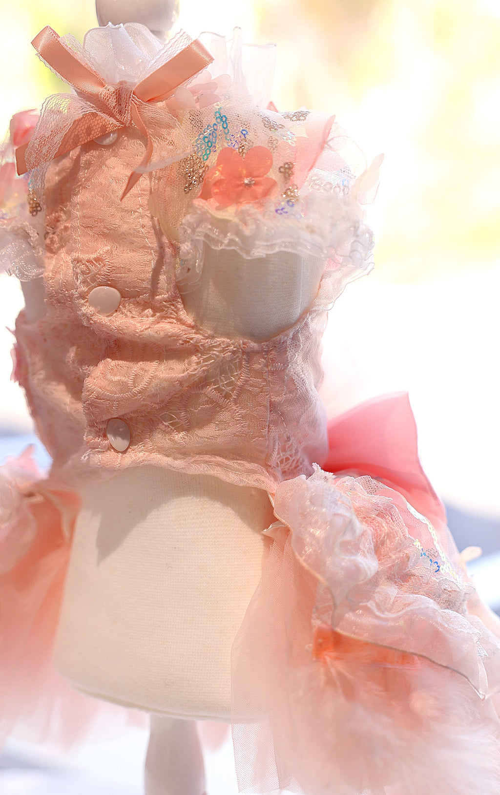 Feather Dream Princess Dog Dress