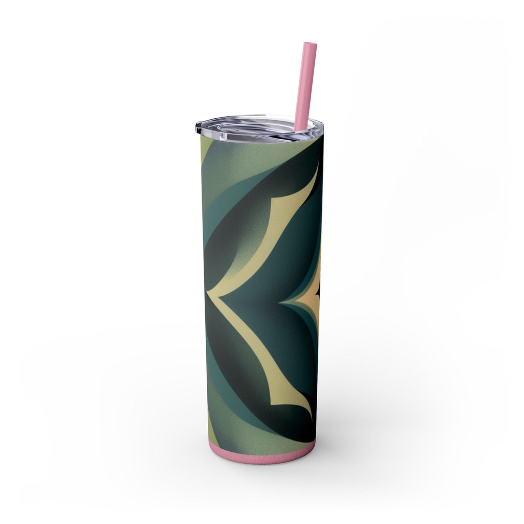 Skinny Tumbler with Straw – 20 oz Stainless Steel Cup