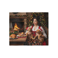 Holiday Fireplace Cozy Blanket