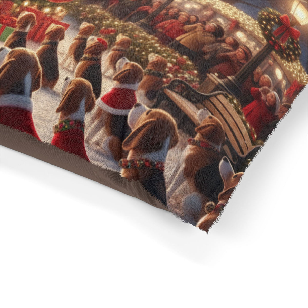 Christmas Tree Lighting Celebration Pet Bed