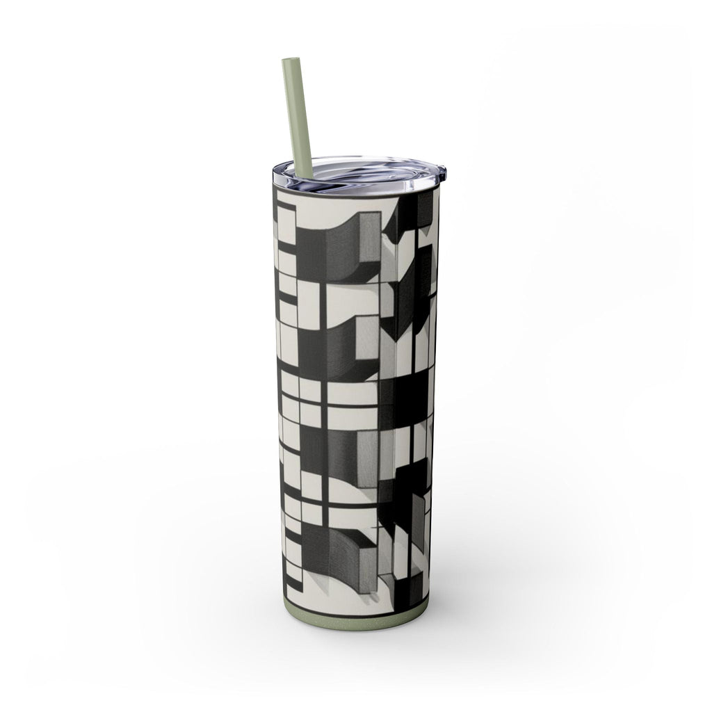 Skinny Tumbler with Straw – 20 oz Stainless Steel Cup