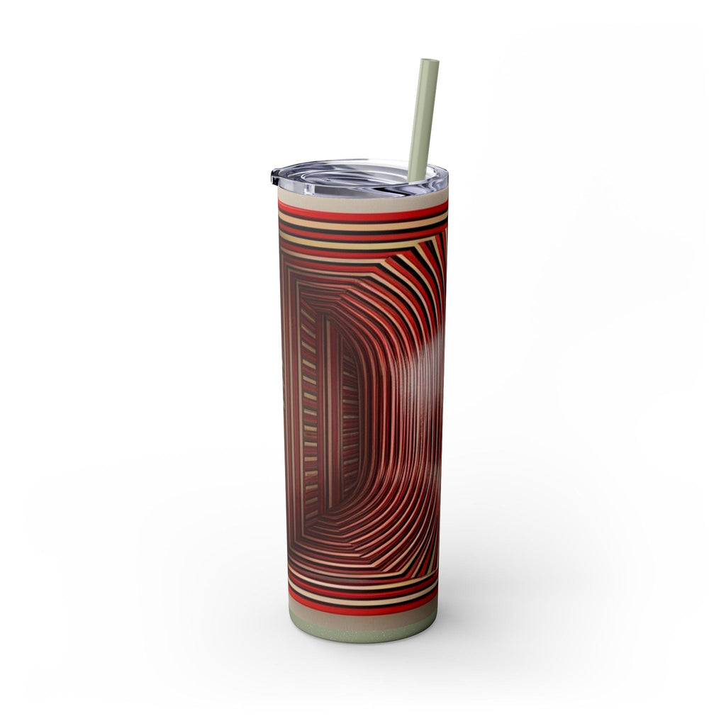 Skinny Tumbler with Straw – 20 oz Stainless Steel Cup