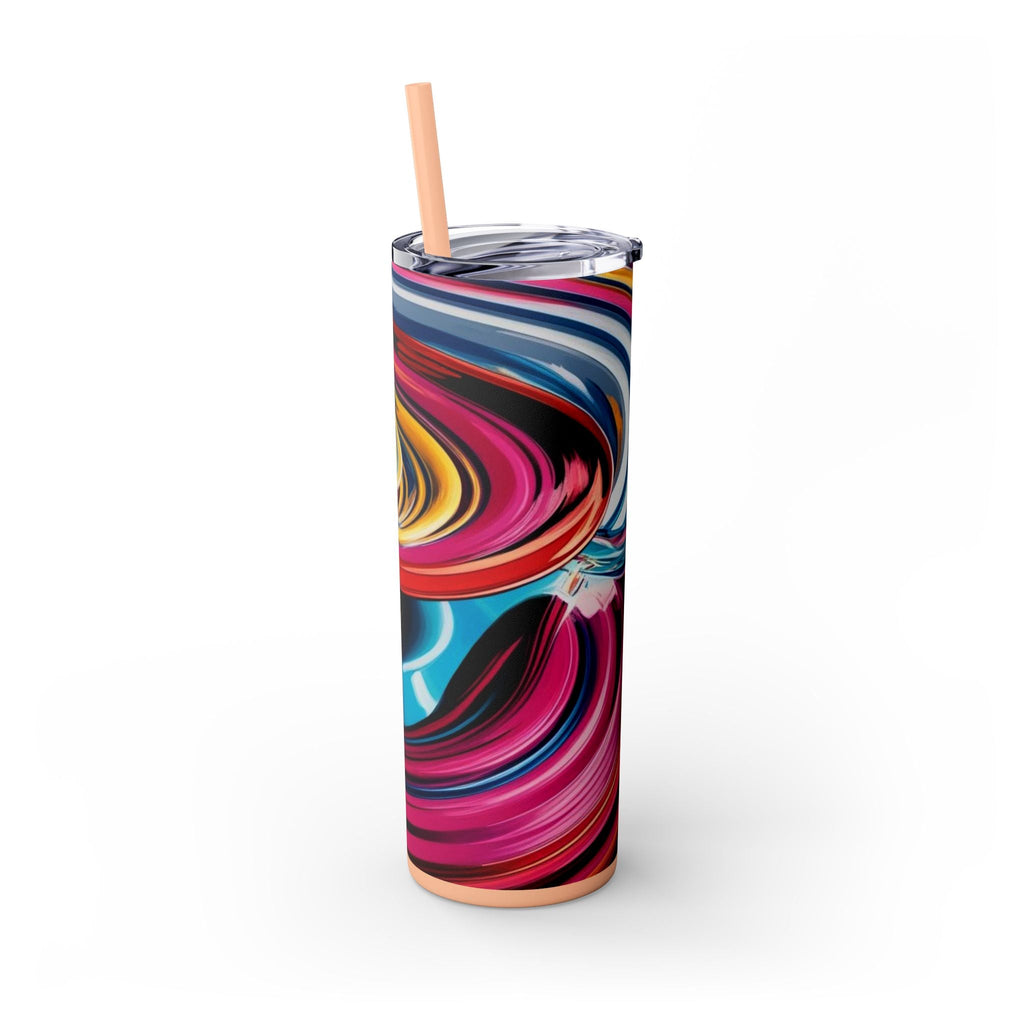 Skinny Tumbler with Straw – 20 oz Stainless Steel Cup