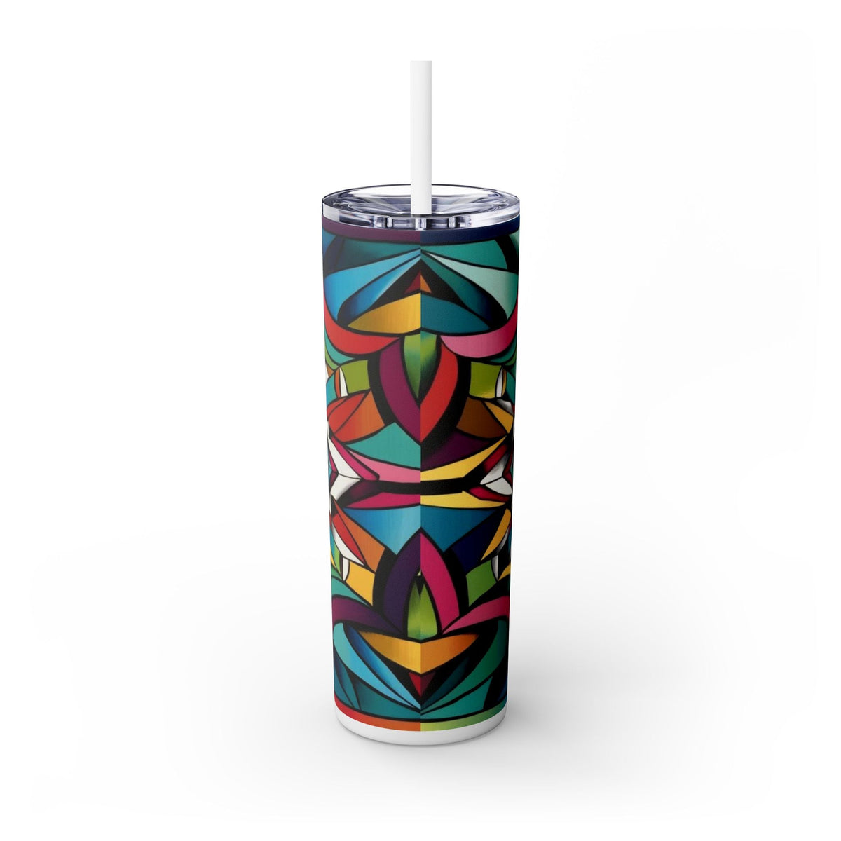 Skinny Tumbler with Straw – 20 oz Stainless Steel Cup