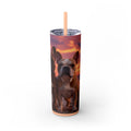 Skinny Tumbler with Straw – 20 oz Stainless Steel Cup