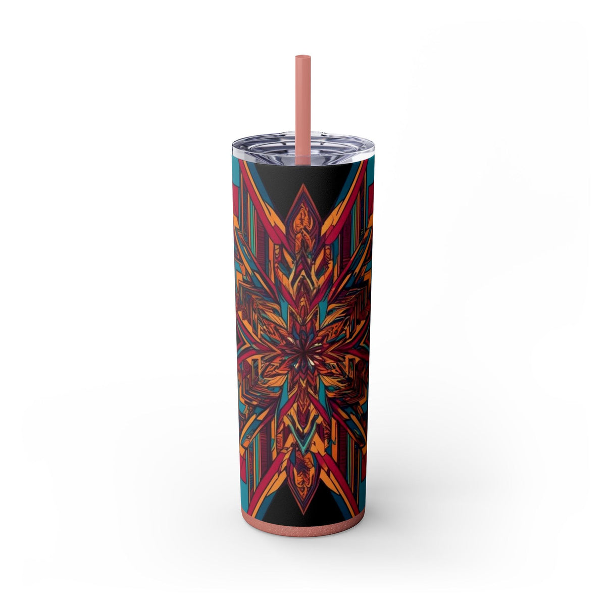 Skinny Tumbler with Straw – 20 oz Stainless Steel Cup