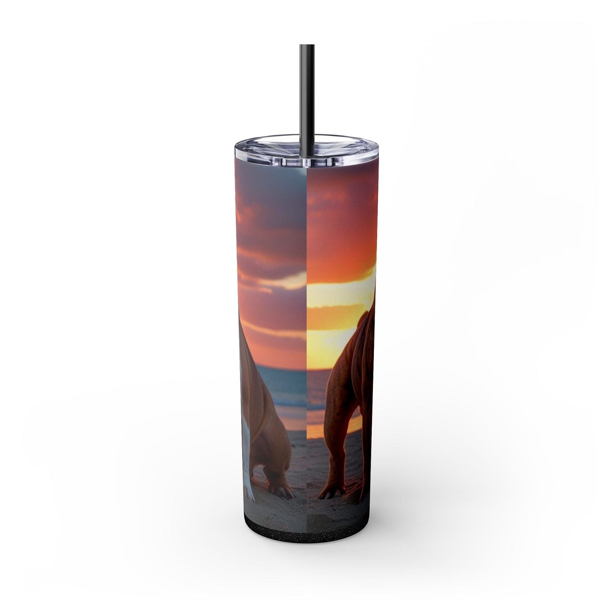 Skinny Tumbler with Straw – 20 oz Stainless Steel Cup