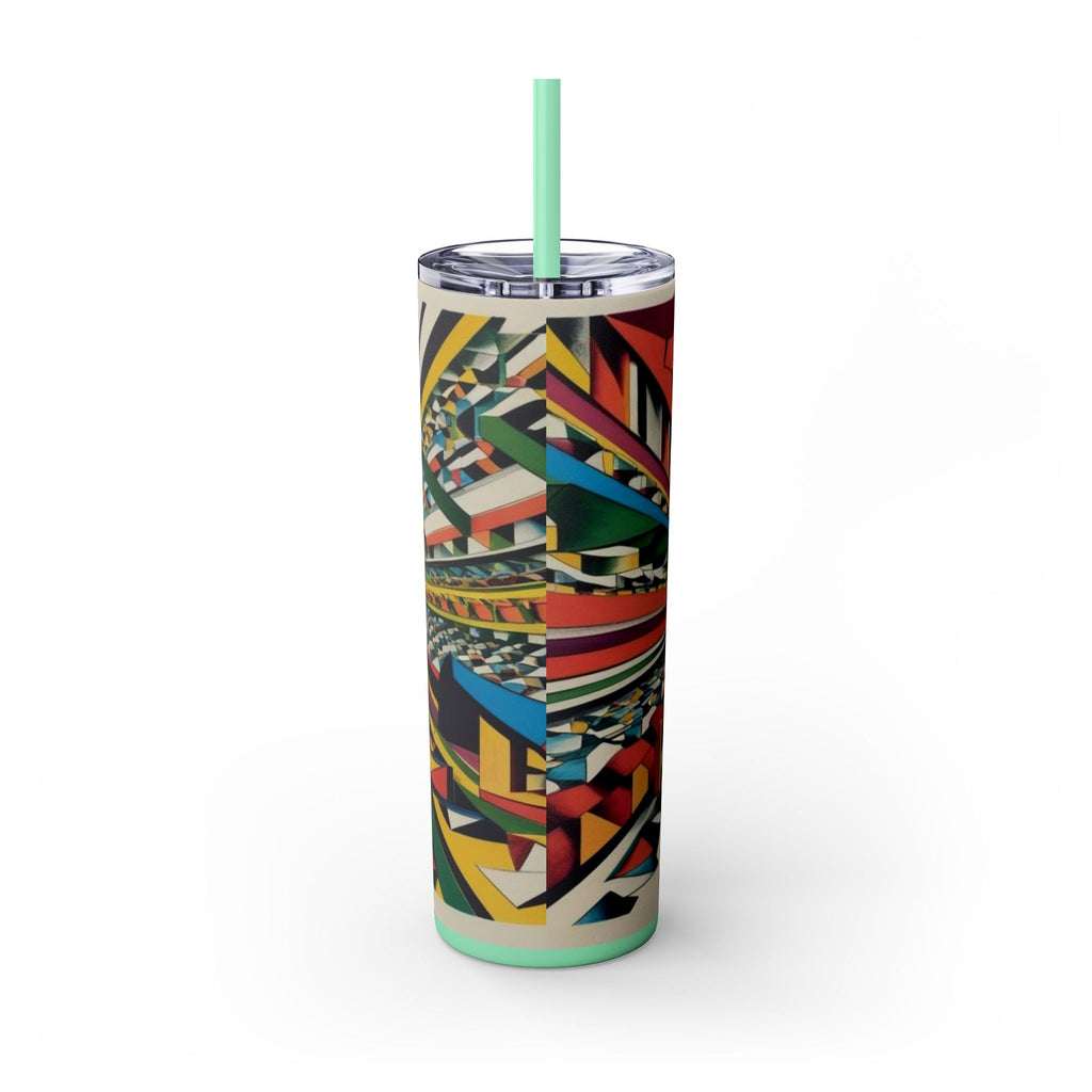 Skinny Tumbler with Straw – 20 oz Stainless Steel Cup