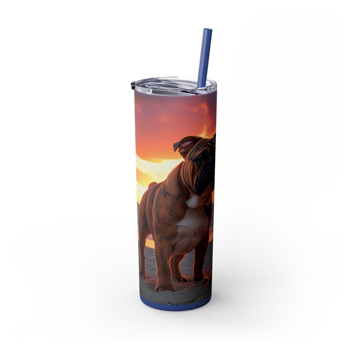 Skinny Tumbler with Straw – 20 oz Stainless Steel Cup