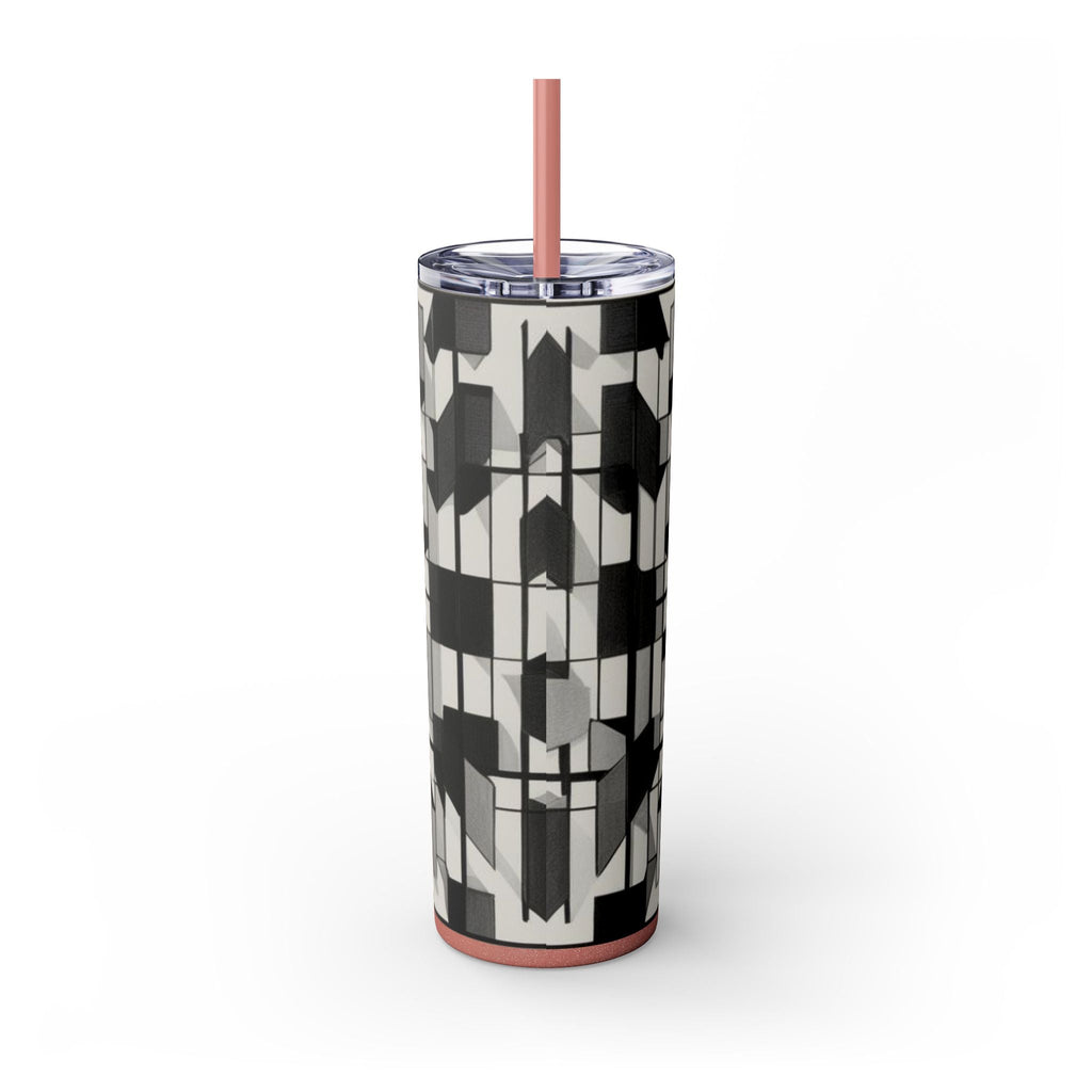 Skinny Tumbler with Straw – 20 oz Stainless Steel Cup