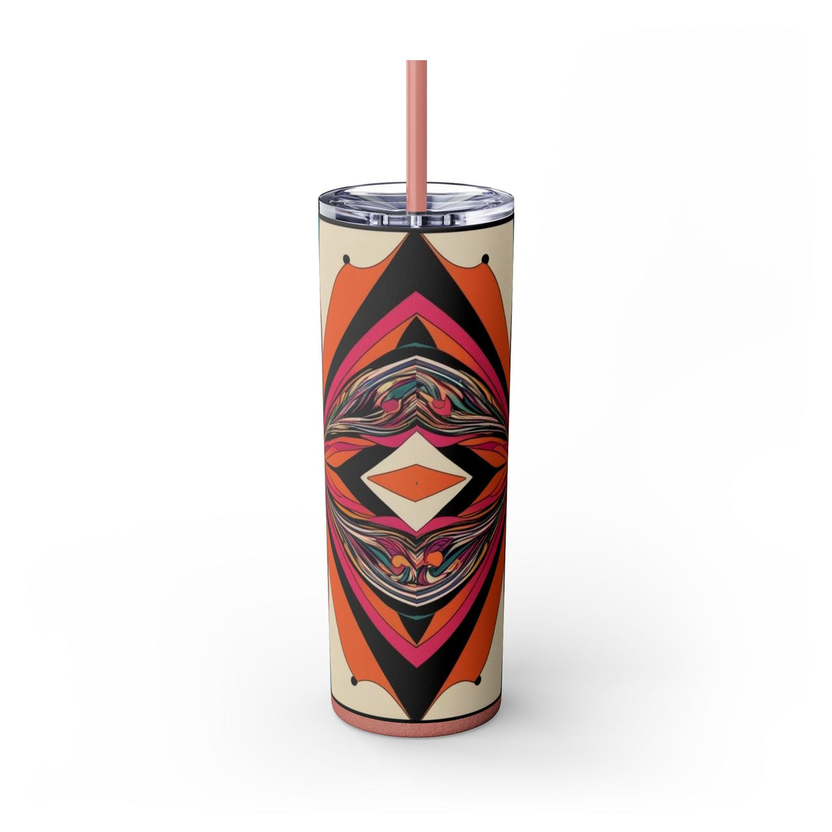 Skinny Tumbler with Straw – 20 oz Stainless Steel Cup