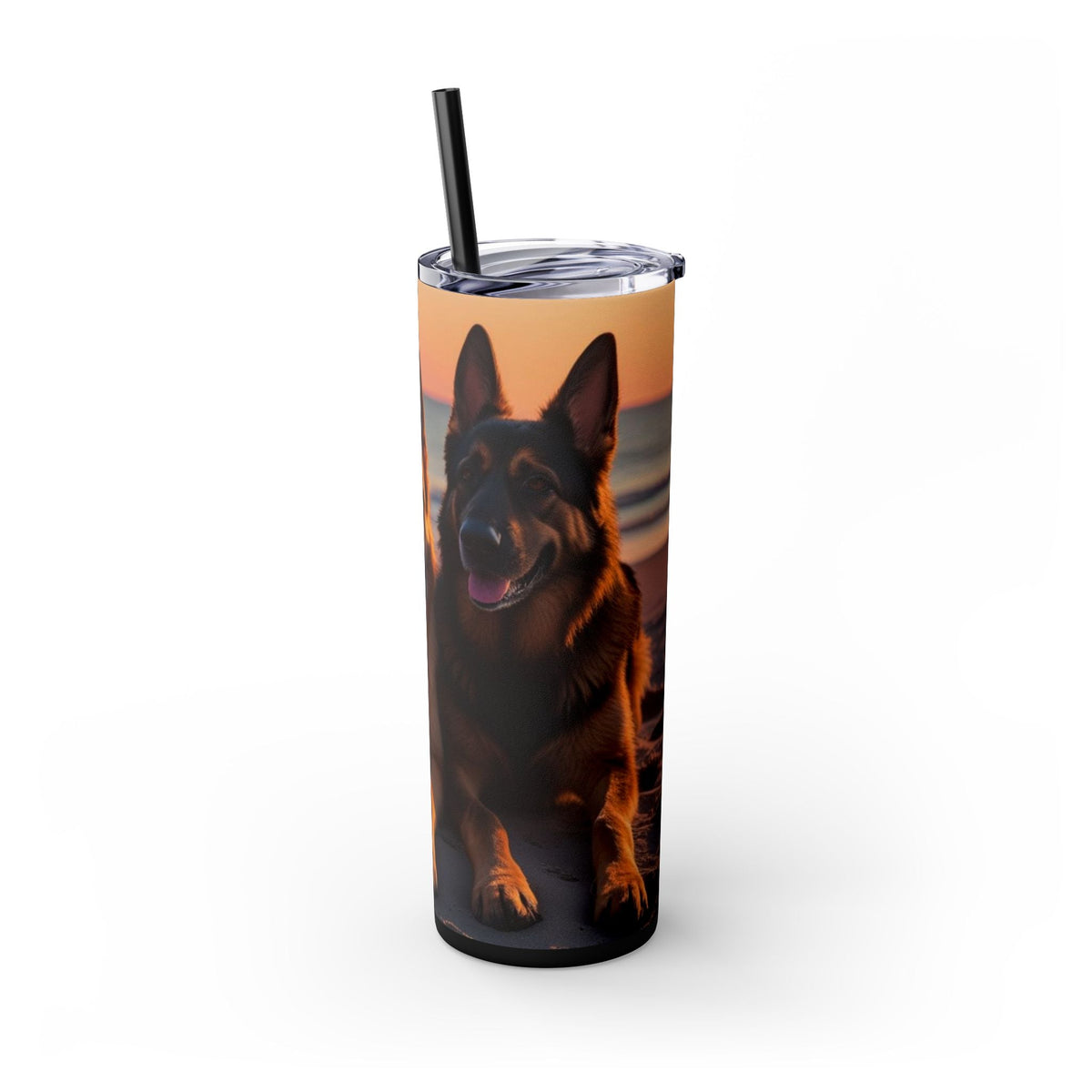 Skinny Tumbler with Straw – 20 oz Stainless Steel Cup