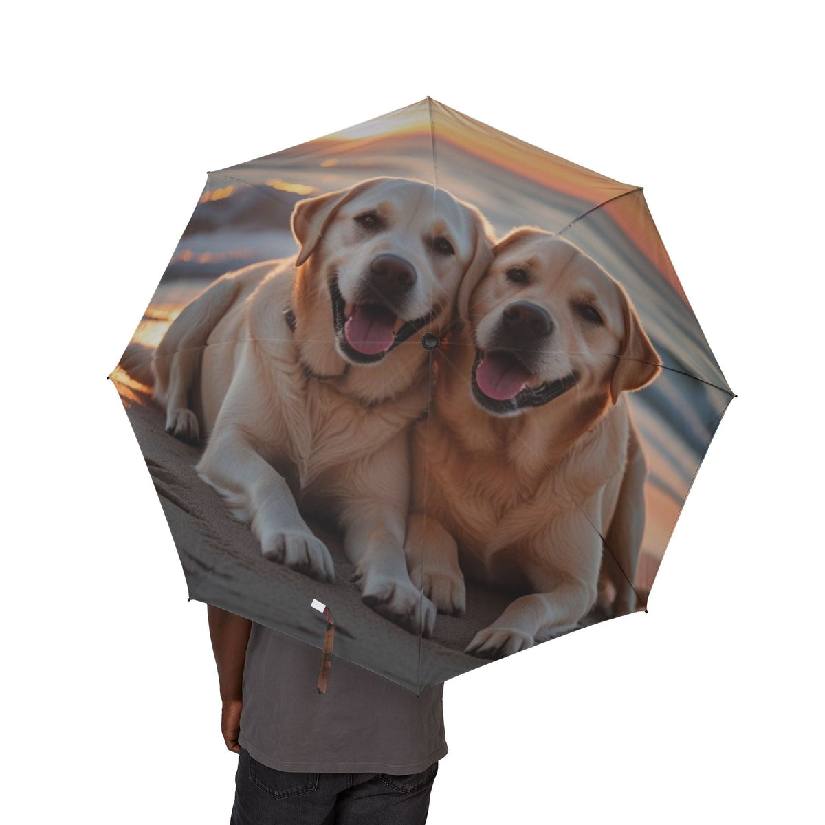 48" Semi-Automatic Umbrella – Windproof Large Travel Rain Umbrella