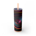 Skinny Tumbler with Straw – 20 oz Stainless Steel Cup