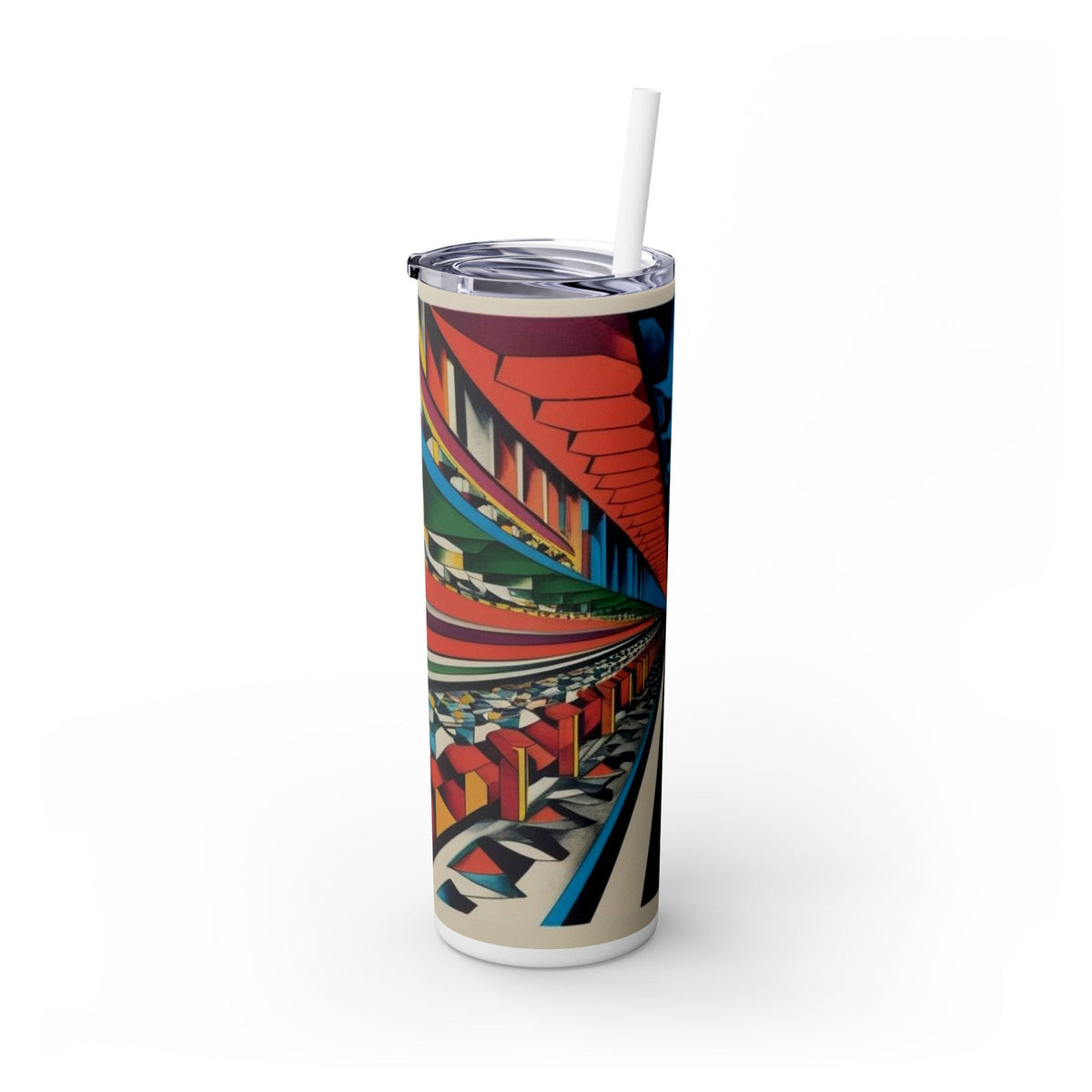 Skinny Tumbler with Straw – 20 oz Stainless Steel Cup