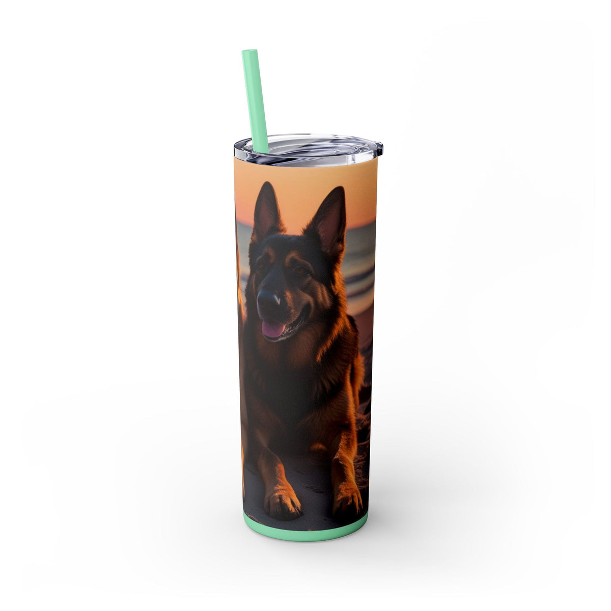 Skinny Tumbler with Straw – 20 oz Stainless Steel Cup