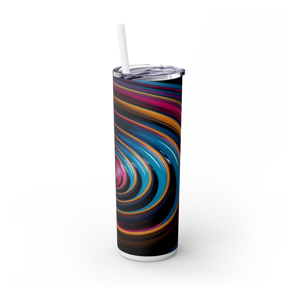 Skinny Tumbler with Straw – 20 oz Stainless Steel Cup