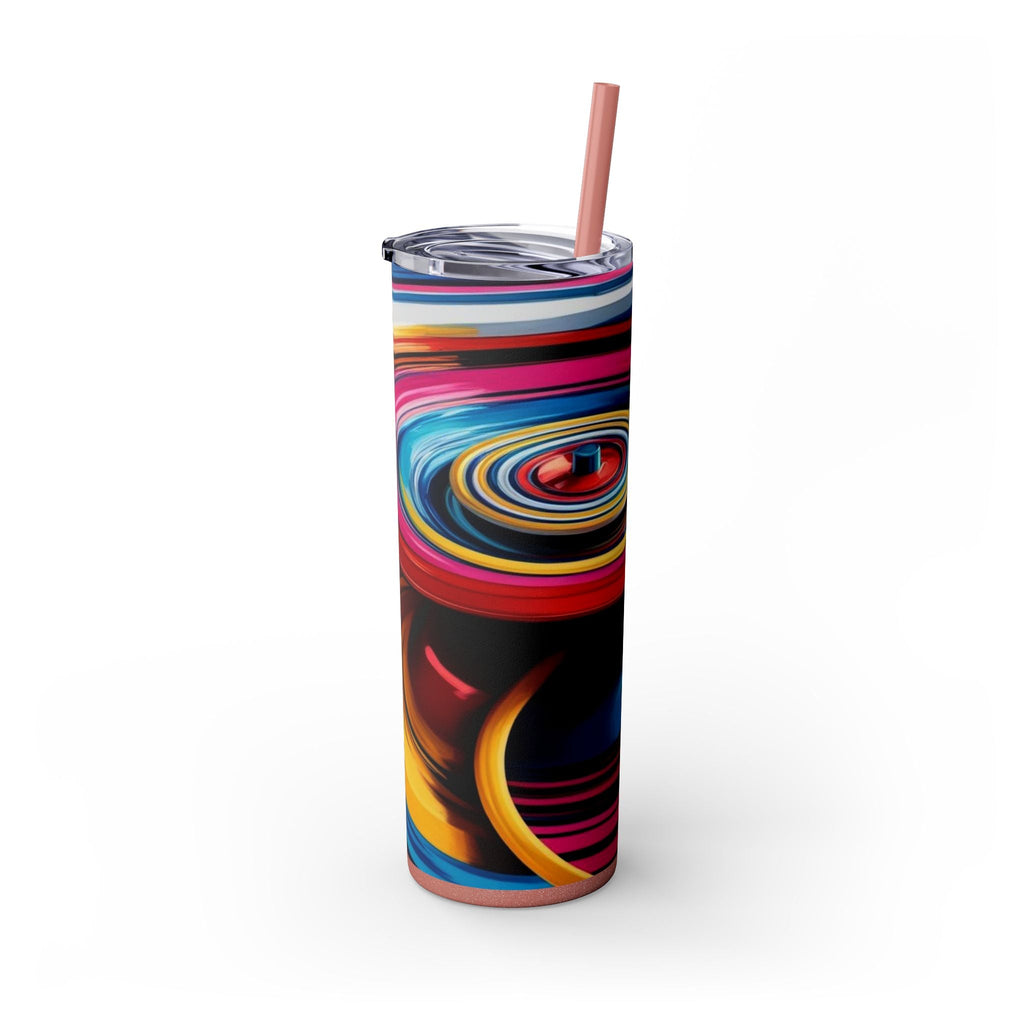 Skinny Tumbler with Straw – 20 oz Stainless Steel Cup