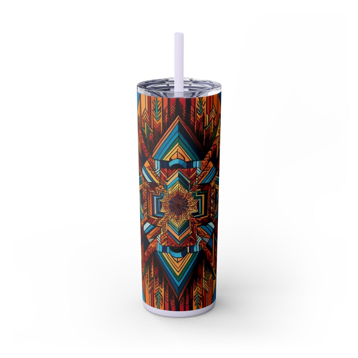 Skinny Tumbler with Straw – 20 oz Stainless Steel Cup