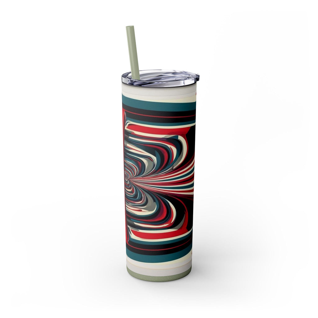 Skinny Tumbler with Straw – 20 oz Stainless Steel Cup