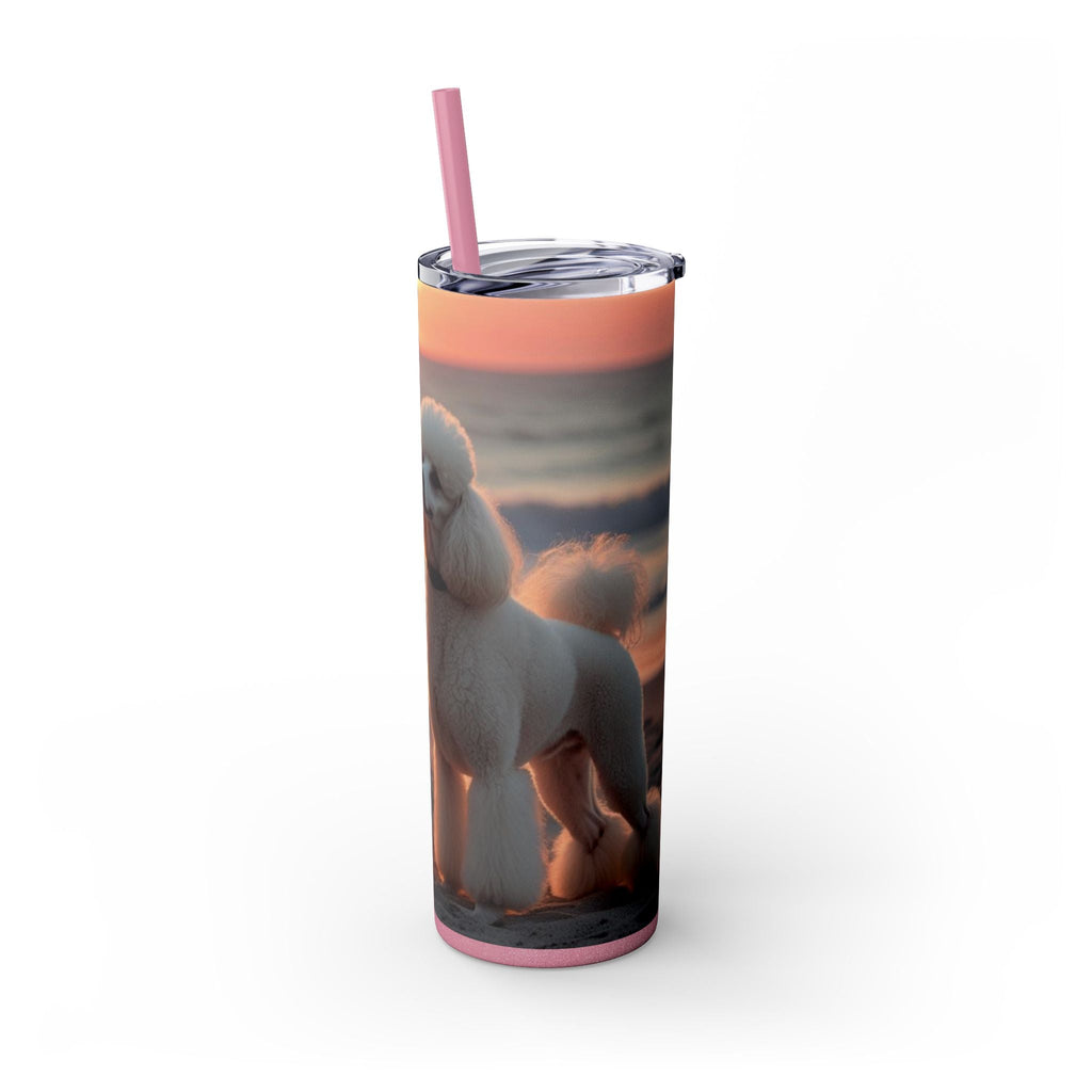 Skinny Tumbler with Straw – 20 oz Stainless Steel Cup