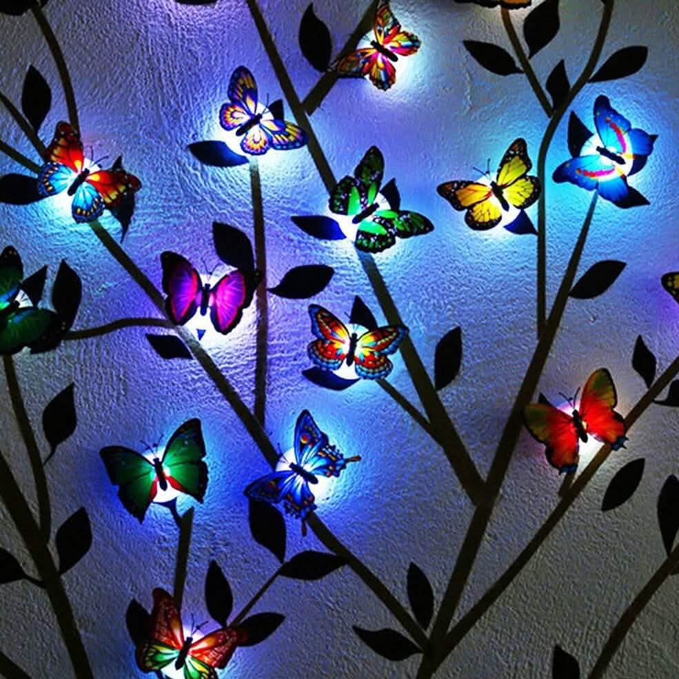 12-Pack: LED Butterfly Decoration Night Light