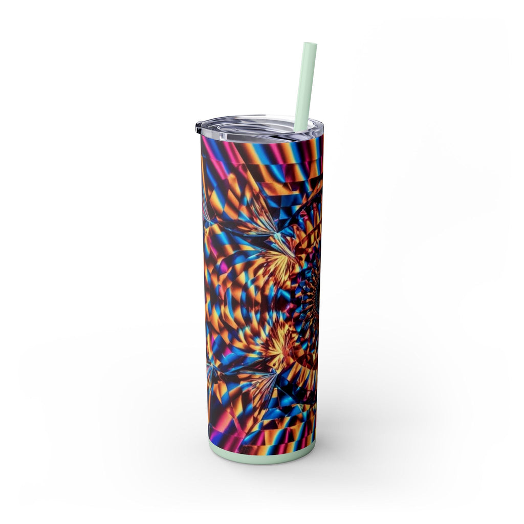 Skinny Tumbler with Straw – 20 oz Stainless Steel Cup