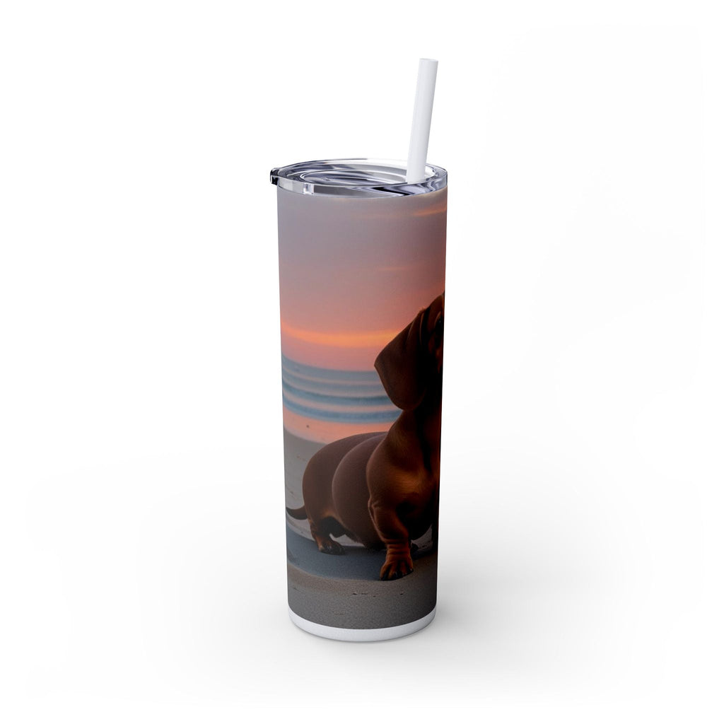 Skinny Tumbler with Straw – 20 oz Stainless Steel Cup