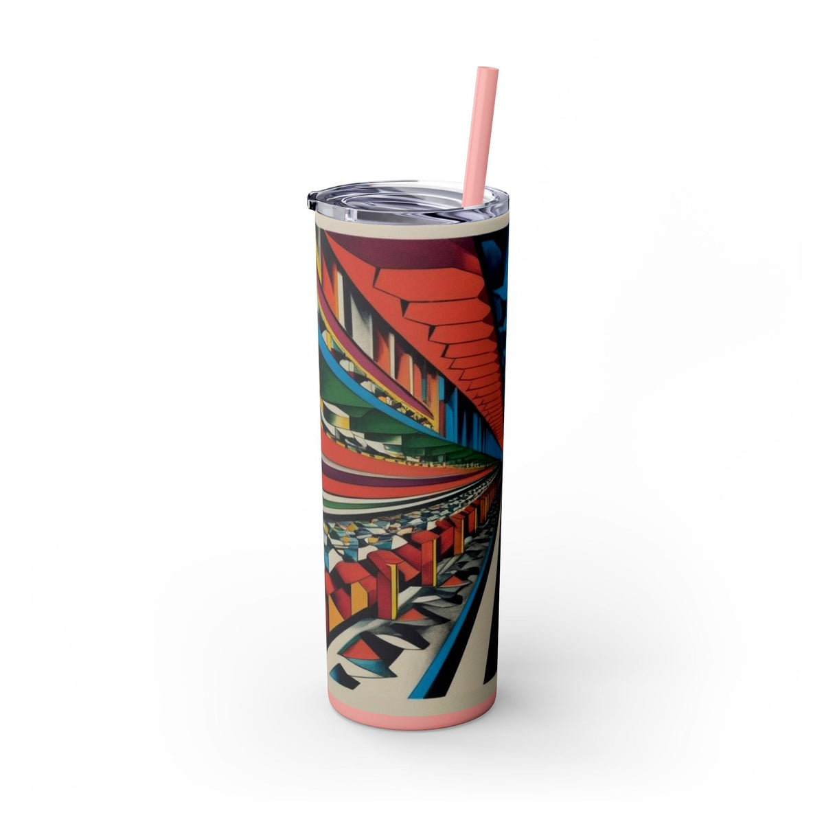 Skinny Tumbler with Straw – 20 oz Stainless Steel Cup