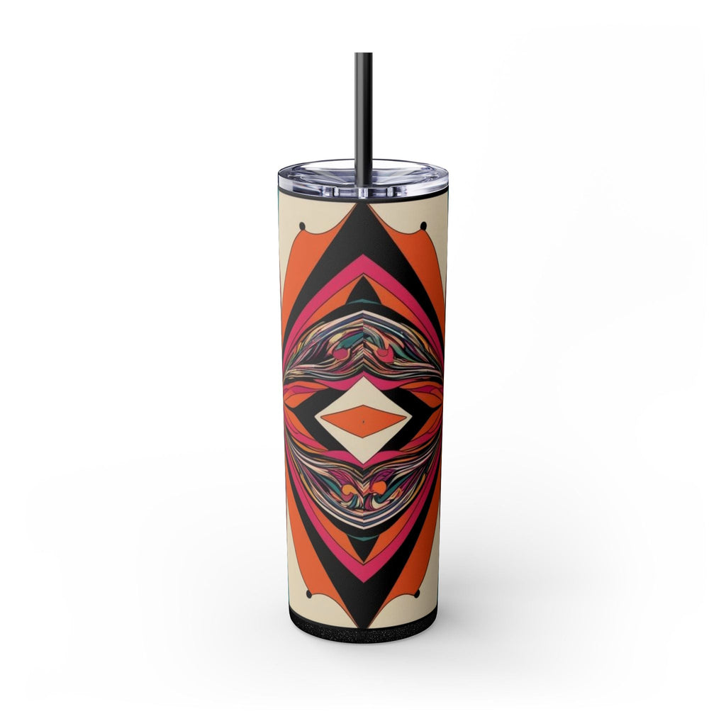 Skinny Tumbler with Straw – 20 oz Stainless Steel Cup