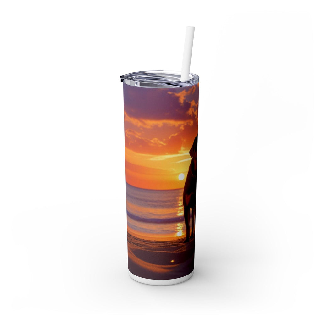 Skinny Tumbler with Straw – 20 oz Stainless Steel Cup