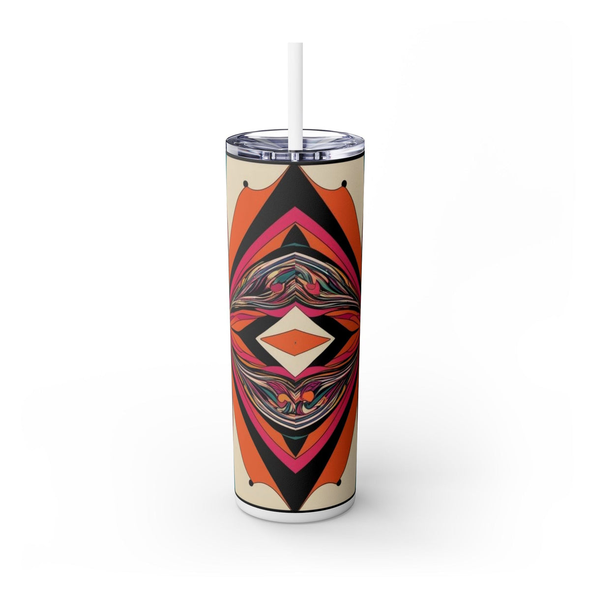 Skinny Tumbler with Straw – 20 oz Stainless Steel Cup
