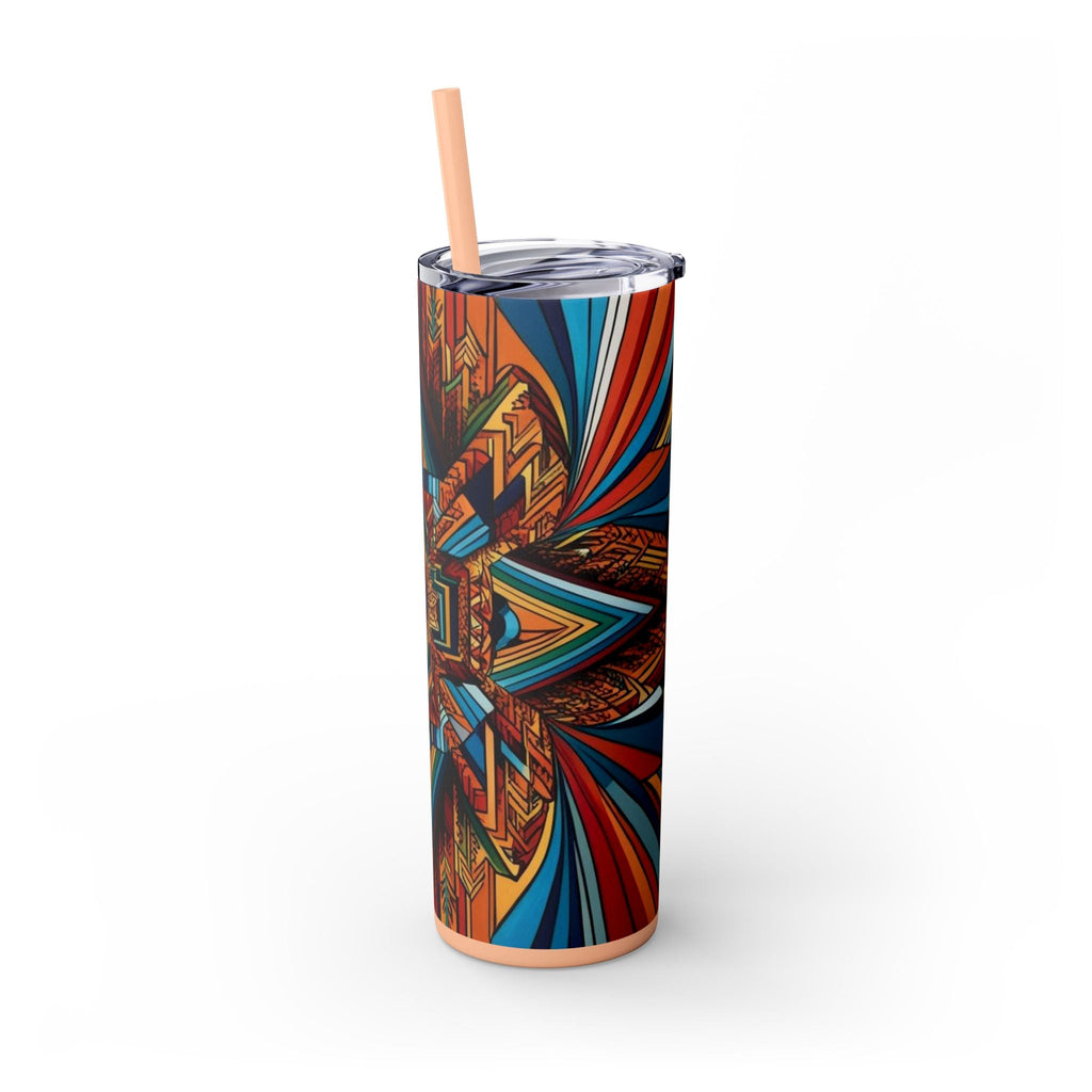 Skinny Tumbler with Straw – 20 oz Stainless Steel Cup
