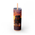 Skinny Tumbler with Straw – 20 oz Stainless Steel Cup
