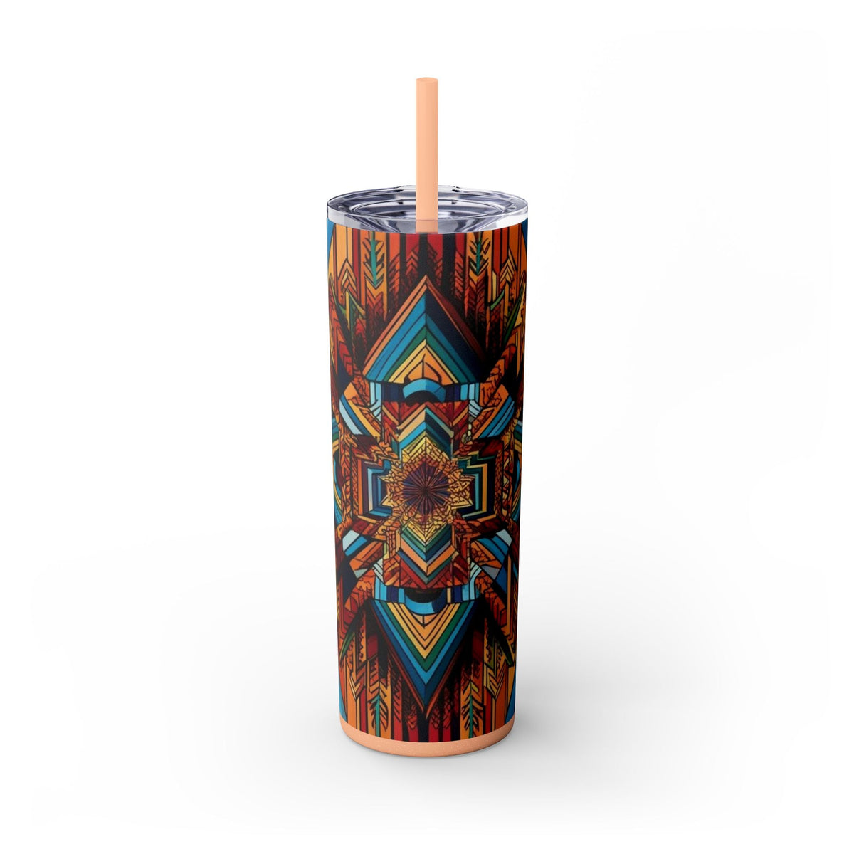 Skinny Tumbler with Straw – 20 oz Stainless Steel Cup