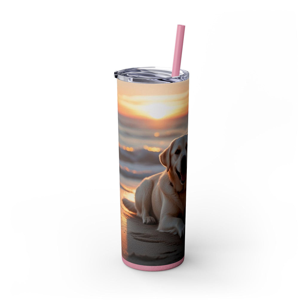 Skinny Tumbler with Straw – 20 oz Stainless Steel Cup