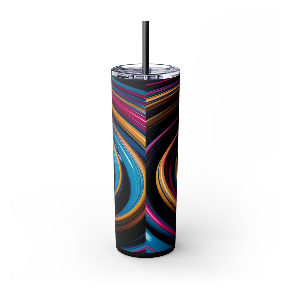 Skinny Tumbler with Straw – 20 oz Stainless Steel Cup
