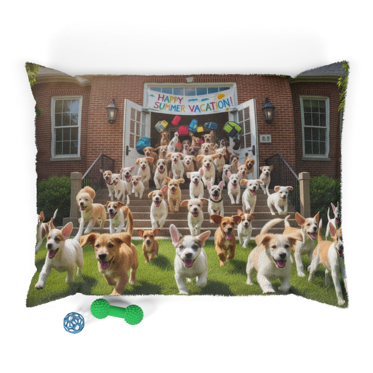 Puppies Start of Summer Vacation Pet Bed